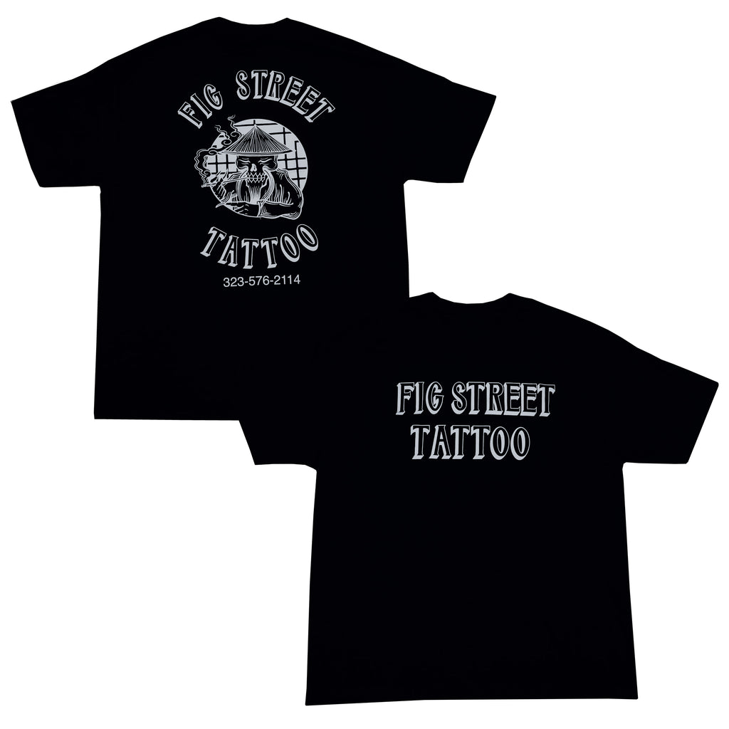 Fig Street Tattoo Shop Shirt in Black
