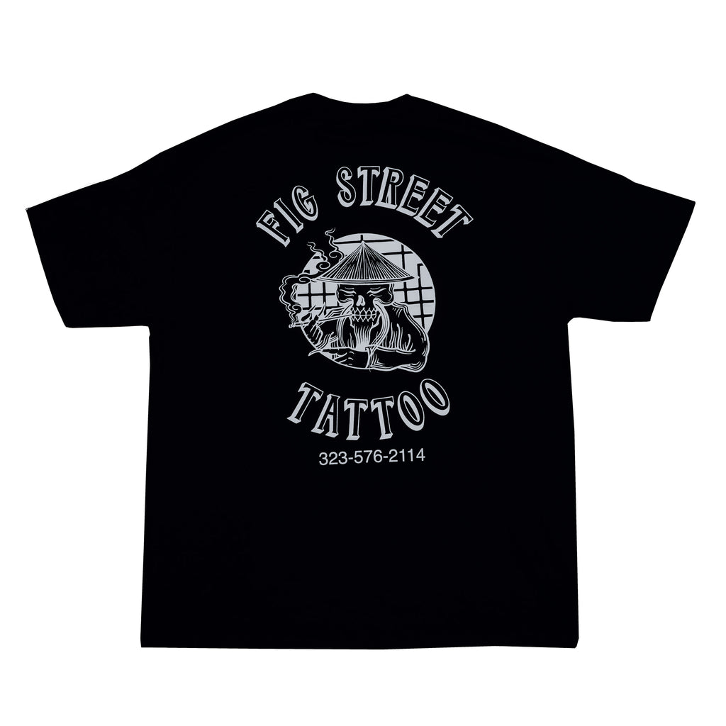 Fig Street Tattoo Shop Shirt in Black